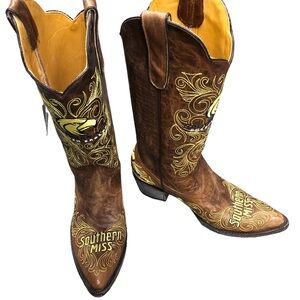 GameDay Boots Southern Miss Golden Eagles NWT BOOTS 7.5 Women’s